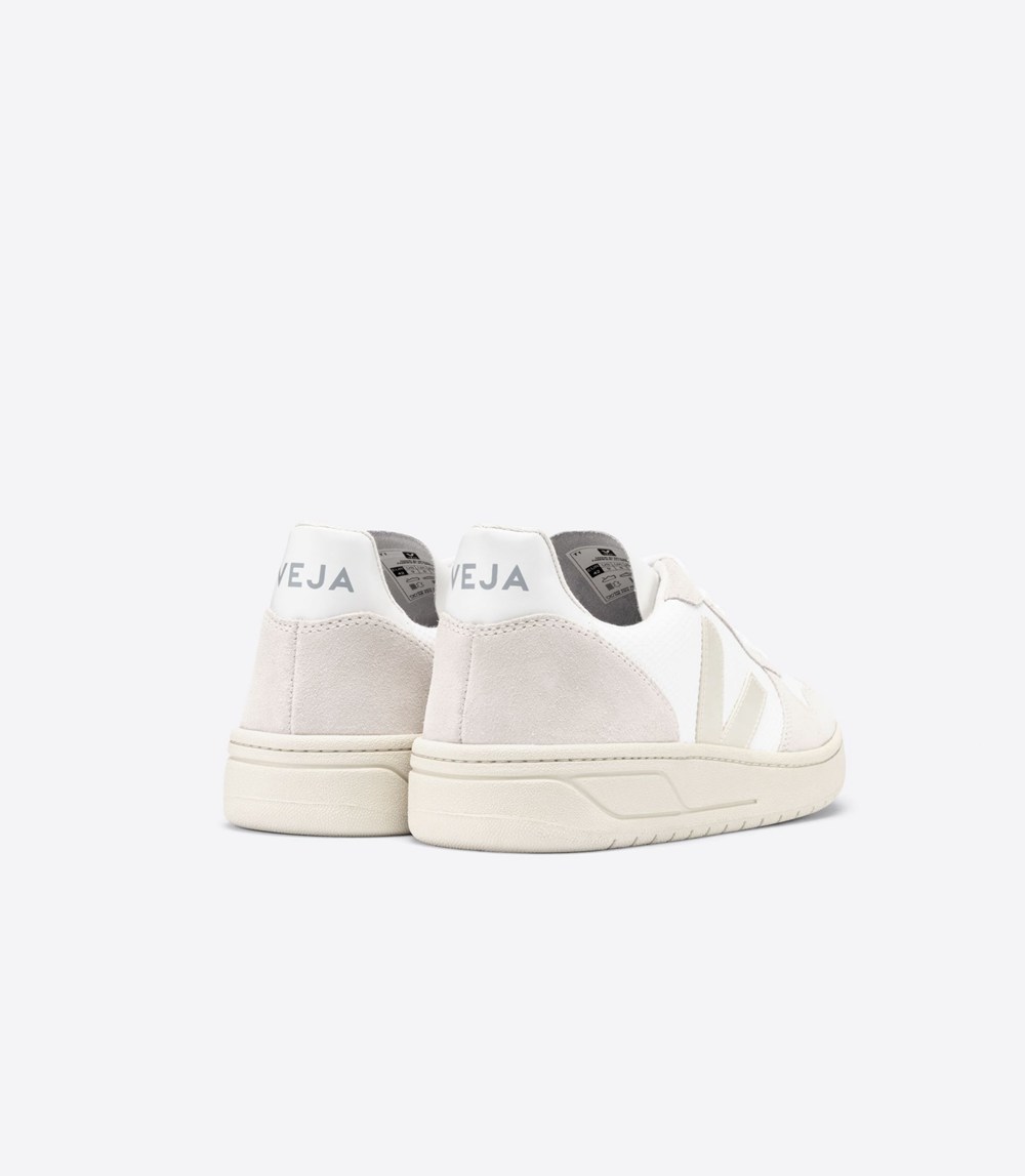 Veja Sneakers Dam - V-10 B-Mesh - Vita/Beige - 712458-QZH